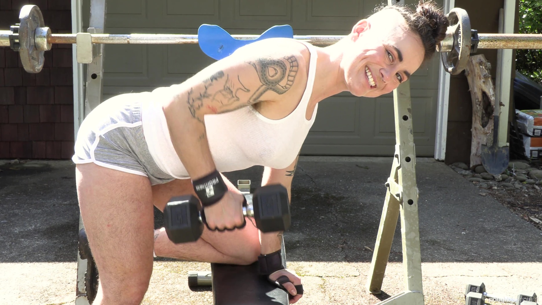 Sweaty, Wet, Hairy Muscles