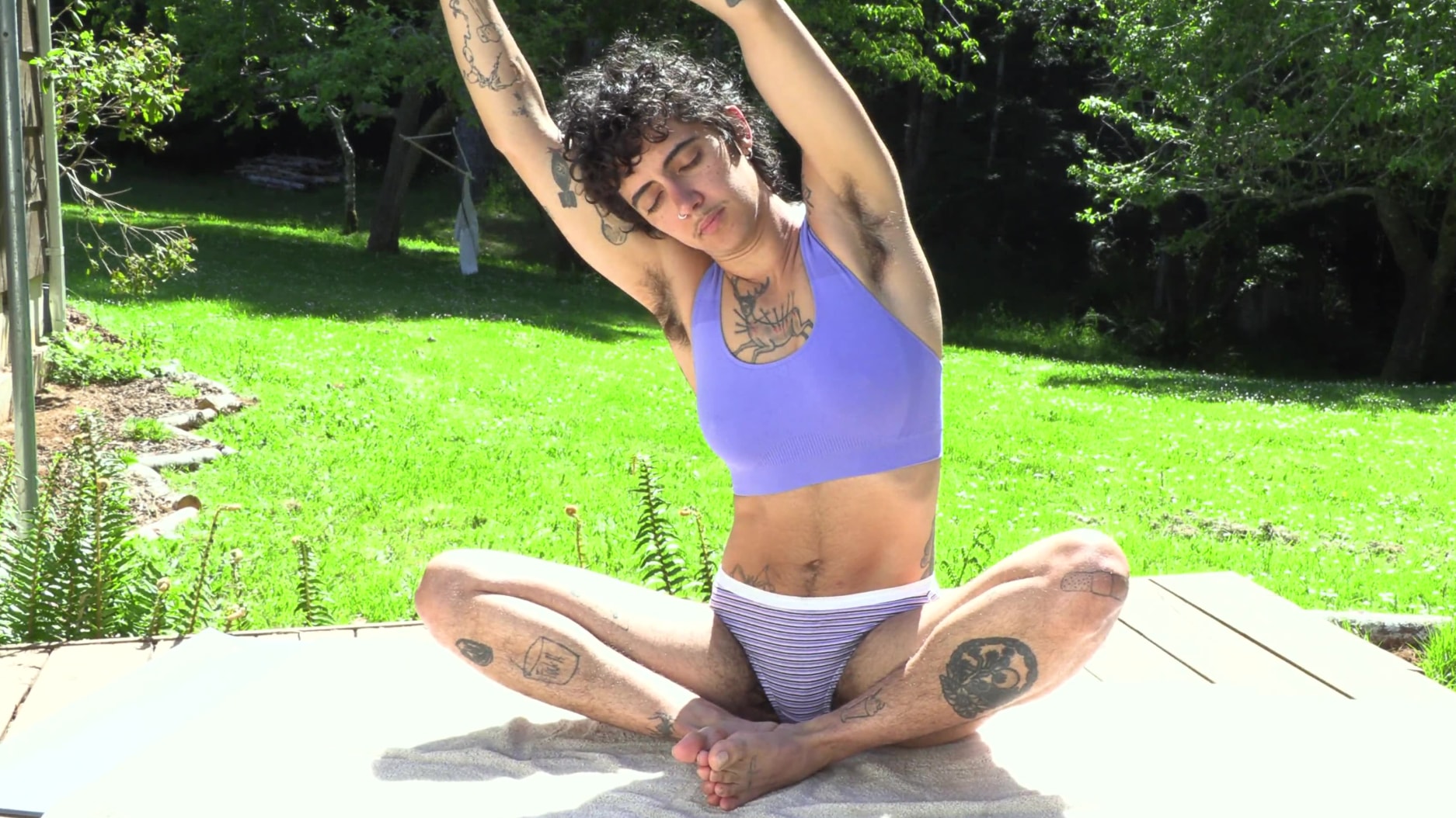 Nude Hairy Yoga