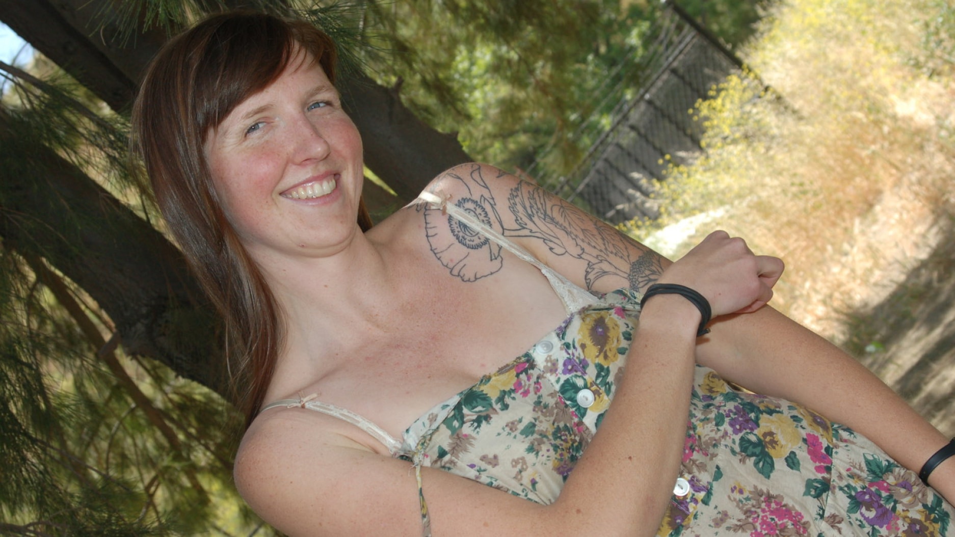 Natalie in the grass