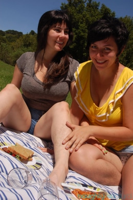 Cleo and Nikki have a Picnic