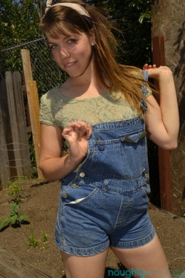 Hairy Babe in the Garden